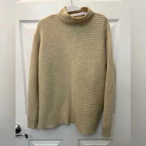 Theory womens cream wool sweater